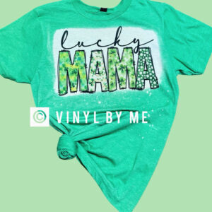 Green lucky Mama tee