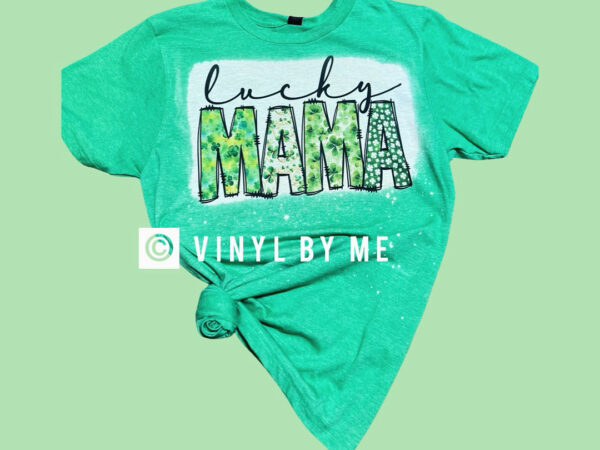 Green lucky Mama tee