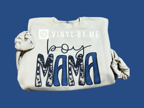 Cowhide Boy mama sweatshirt