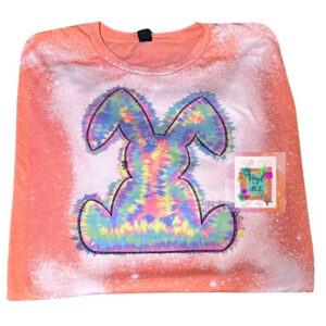 Orange tye dye bunny
