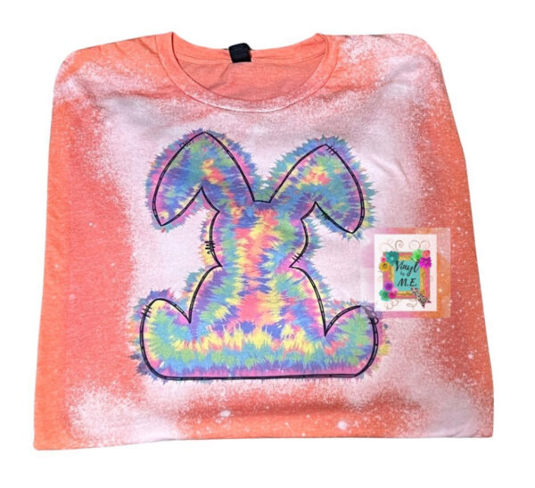 Orange tye dye bunny
