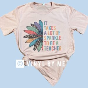 Teacher sparkle tee