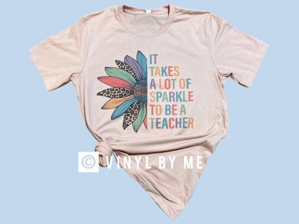 Teacher sparkle tee