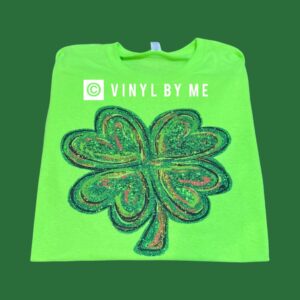 Faux Glitter shamrock tee