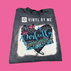 Perfectly imperfect gray bleached tee