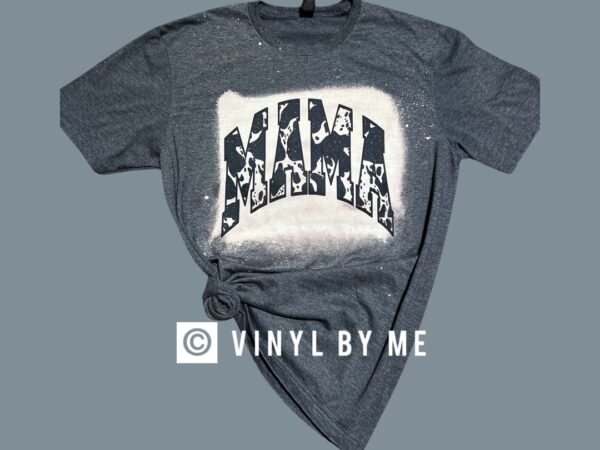 Faux glitter cow Mama tee