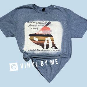 Behind every baseball player tee
