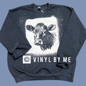 Black cow sweatshirt