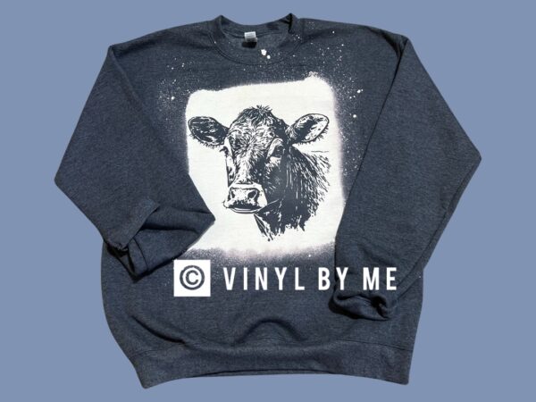 Black cow sweatshirt