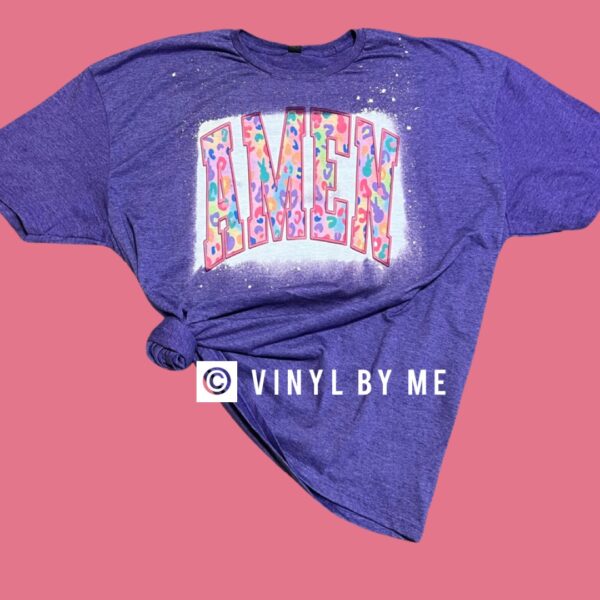 Leopard peeps amen tee