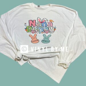 Nana bunny longsleeve (leave names in note section)
