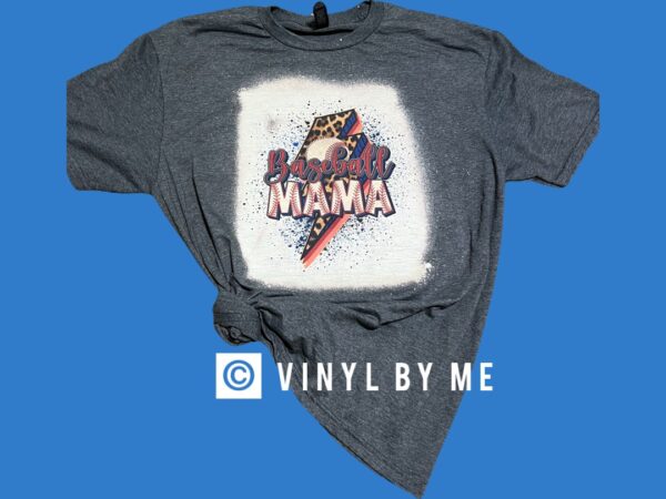 Lightning bolt Baseball Mama tee