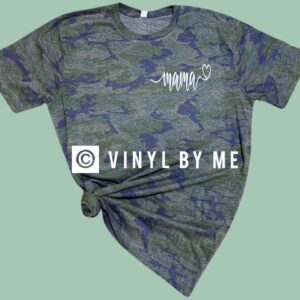 Camo Mama heart tee