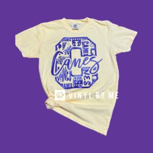 Yellow comfort color canes tee