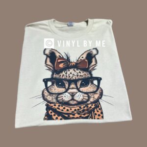 Tan cheetah bunny tee