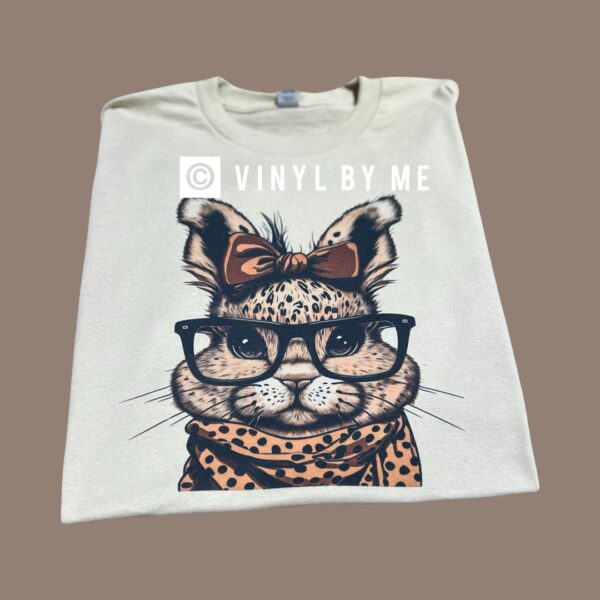 Tan cheetah bunny tee