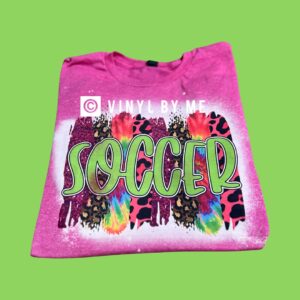 Pink soccer tee