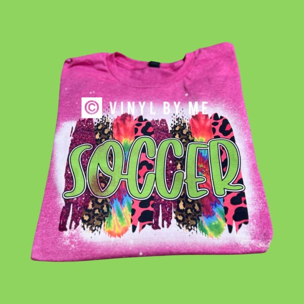 Pink soccer tee