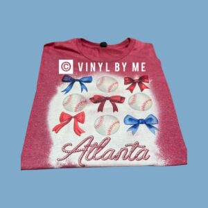 Red bleached Atlanta tee