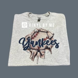 Yankees ash gray tee