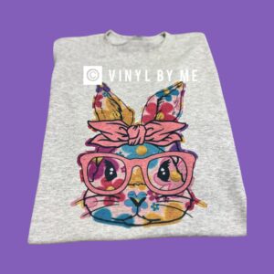 Floral bunny tee