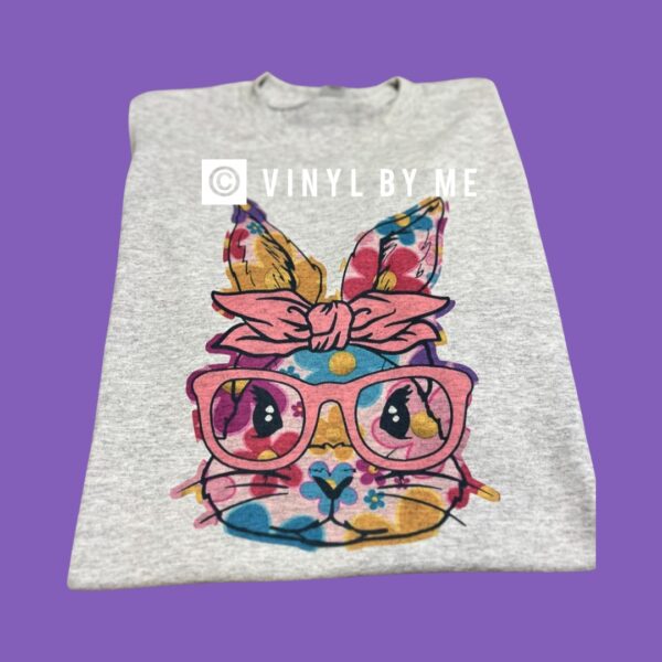 Floral bunny tee