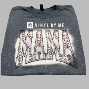 Gray bleached baseball Mama