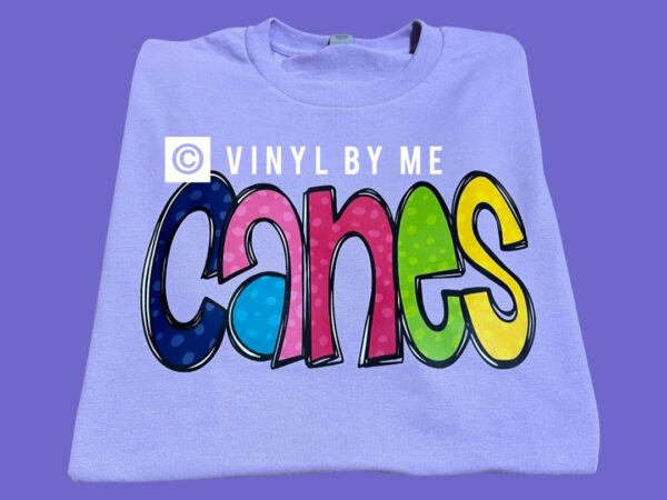 Purple canes tee