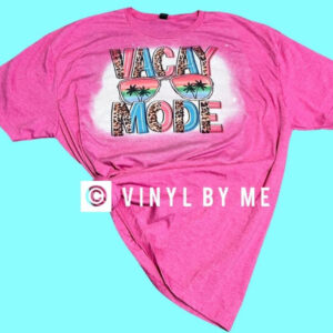 Pink vacay mode tee