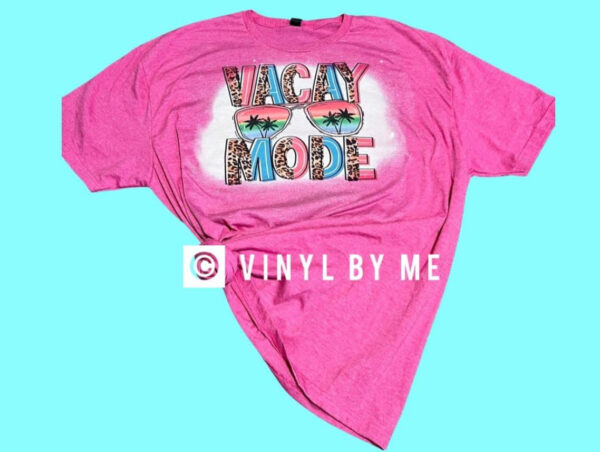 Pink vacay mode tee