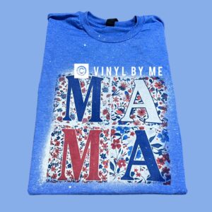 Patriotic bleached Mama tee