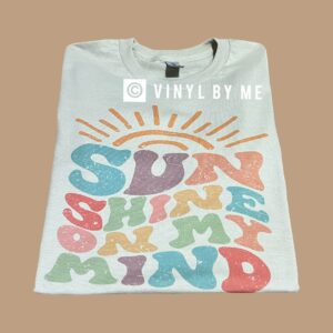 Retro sunshine on my mind tee