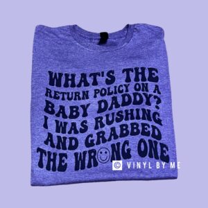 Purple baby daddy tee