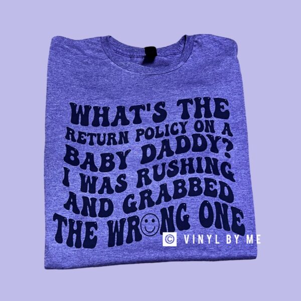 Purple baby daddy tee
