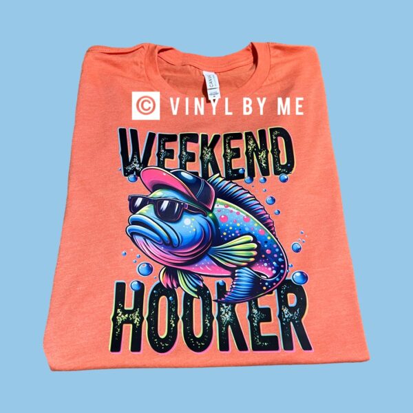 Orange weekend hooker tee