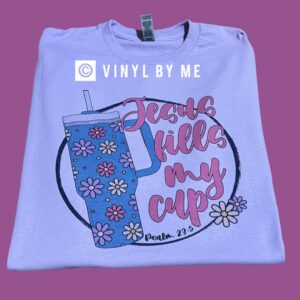 Purple Jesus fills my cup tee