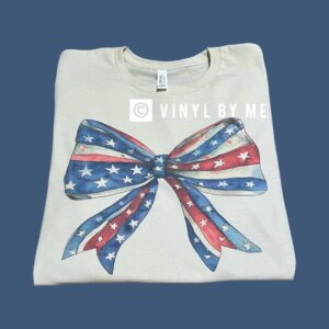 American bow cream tee