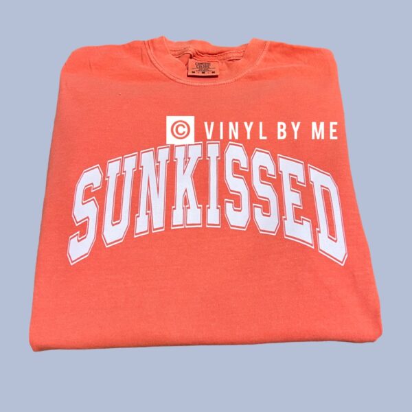Salmon Sunkissed comfort color tee