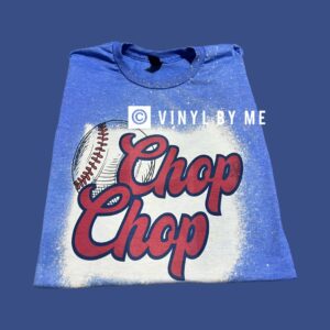 Chop chop bleached blue tee