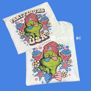 Party in the USA front and back tee
