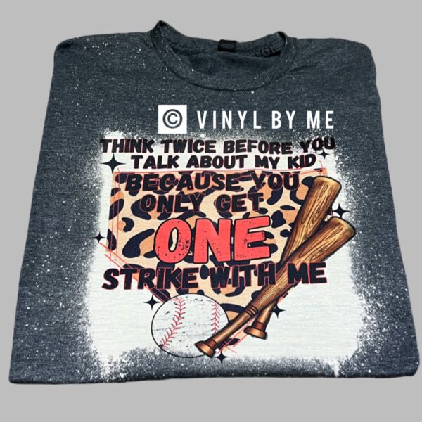 Strike one baseball tee