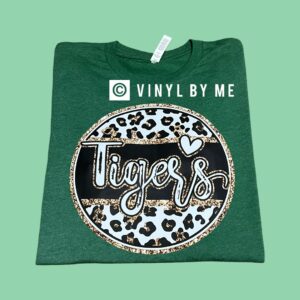 Tigers cheetah circle tee