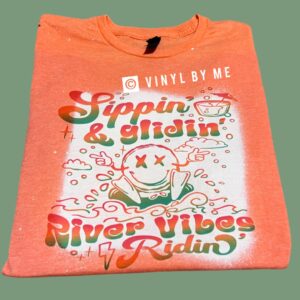 Sippin’ & gliding’ bleached tee