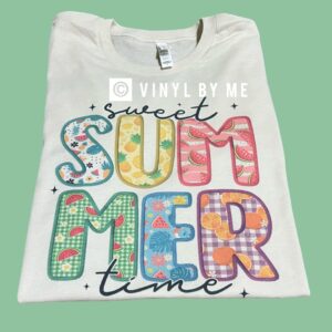 Cream sweet summer time tee
