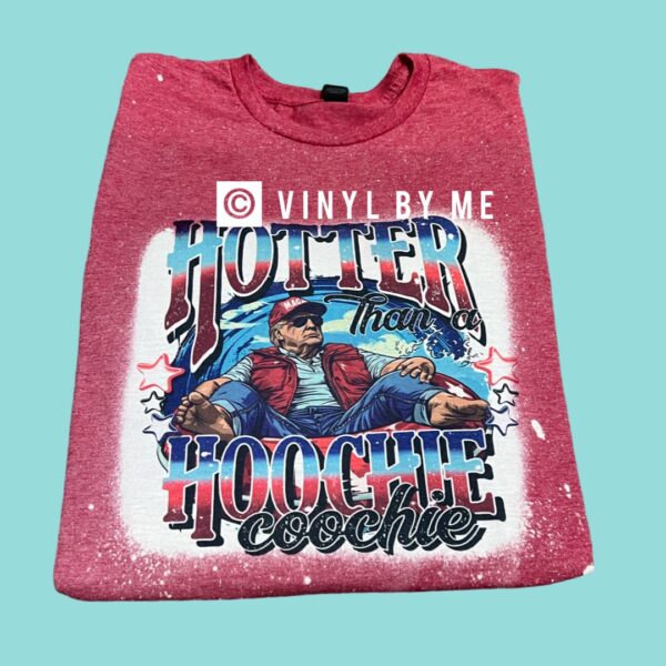 Red hotter than bleached tee