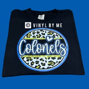 Black comfort color colonels tee