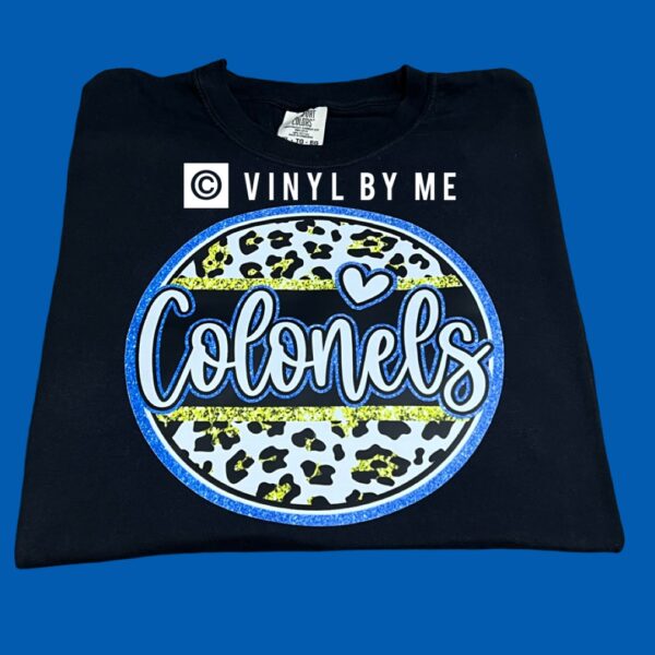 Black comfort color colonels tee