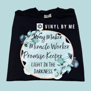 Black comfort color waymaker tee