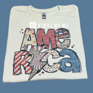 Tan America tee