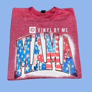 Flag bleached Mama tee